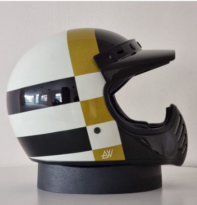 BELL　MOTO3 Bell Moto-3 Motorcycle Helmet Classic Vintage Retro Style