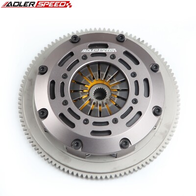 ADLERSPEED Sprung Clutch Twin Disk For ECLIPSE TALON TSI LASER RS 4G63 AWD 6BOLT