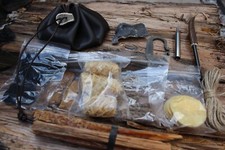  Fire lighting kit for Bushcraft, Camping, Survival, EDC, Outdoors
