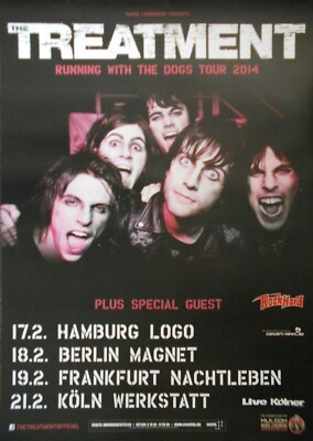 THE TREATMENT 2014 TOUR - orig. Concert Poster -Konzert Plakat - DIN A1