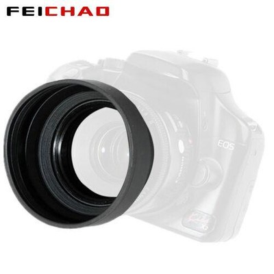 FEICHAO 3 in1 Collapsible Hood Foldable Lens Canon for Nikon DSLR SLR Camera