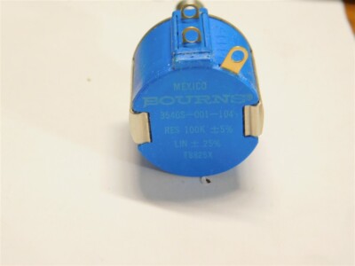 Bourns 3540S-001-104 100K 5% 2W 7/8'' 10-Turn Precision Wirewound Potentiometer