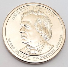 2011 D Andrew Johnson Presidential Dollar AVE CIRCULATED **FREE SHIPPING**