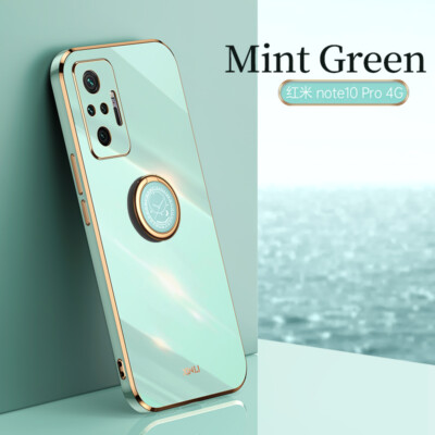 For Xiaomi 10 11 Lite Redmi Note  8 9 10 Shockproof Plating Ring Case Cover