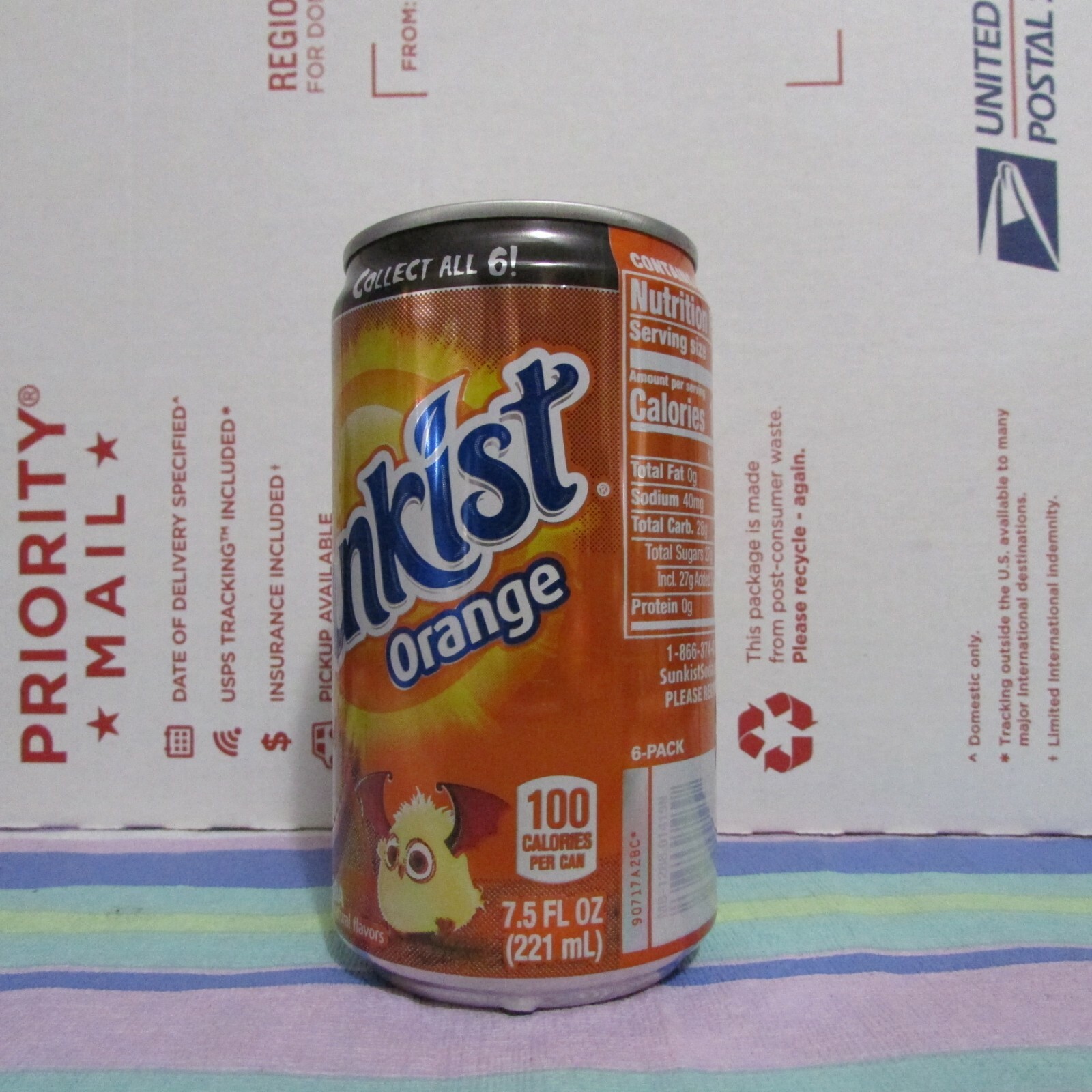 2019 ANGRY BIRDS 2 EMPTY Soda Pop Can 7.5 oz Sunkist RED  1 of 6 HALLOWEEN - Picture 3 of 7