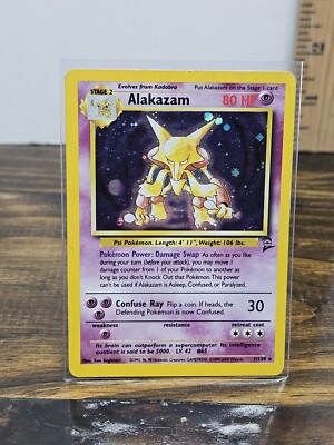 Alakazam Base Set 2 1/130 Holo Rare Pokemon Card LP | eBay