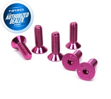 New Nrg Steering Wheel Screw Kit Upgrade Pink Conical Sws-100pk