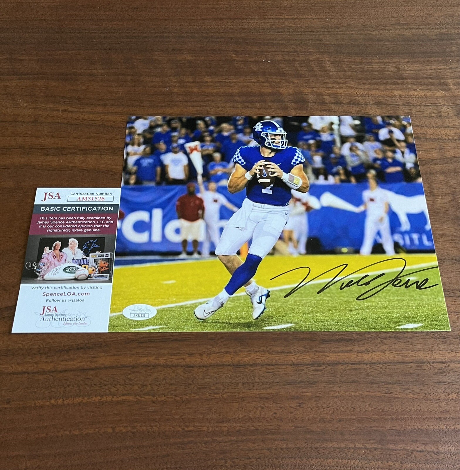 Will Levis Signed Kentucky Wildcats 8x10 Photo Tennessee Titans JSA COA 