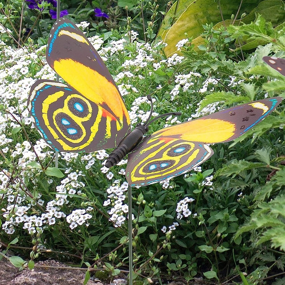 Practical Garden Stake Colourful Dragonflies Garden Butterflies Stakes