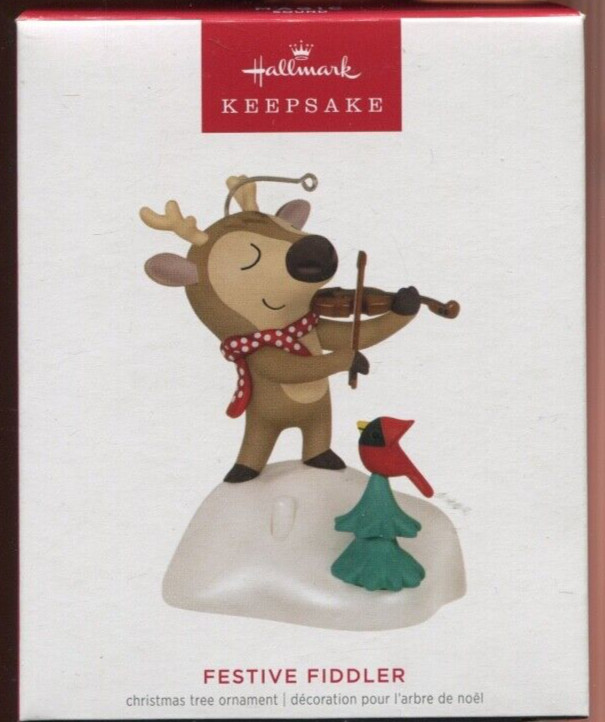 2023 Hallmark Ornaments - FESTIVE FIDDLER - Musical Magic Sound - New in Box