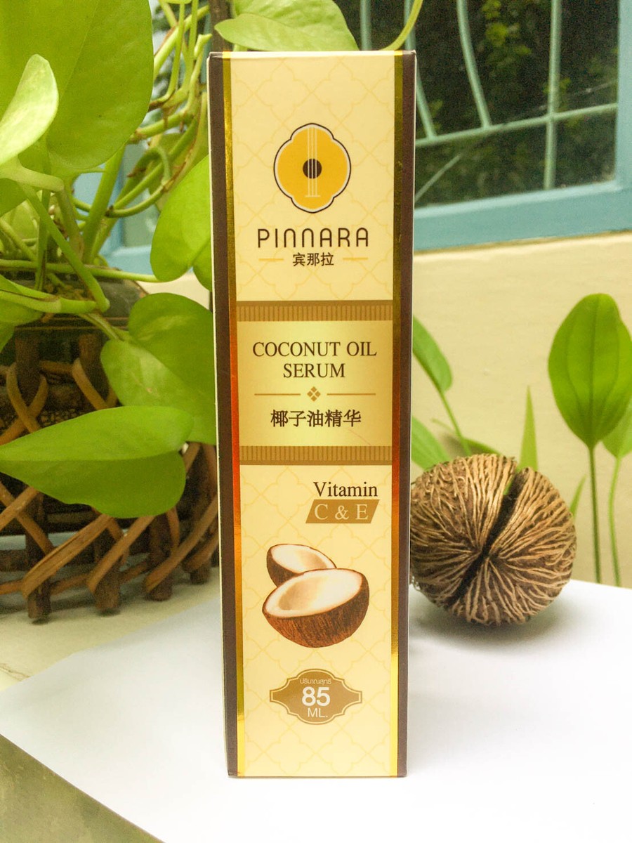 1x Pinnara Coconut Oil Serum Virgin Cold Pres Vitamin C&E