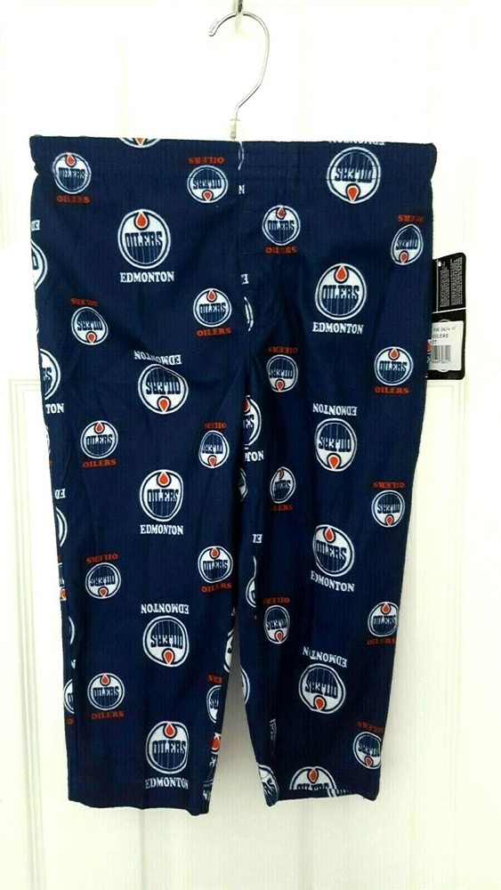 EDMONTON OILERS Kids Pants Size 2T Toddler Sweats Sleep Pajamas Lounge Blue New
