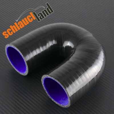 Silikonbogen 180° ID 51mm schwarz*** Silikonschlauch autobahn88 Kühlerschlauch