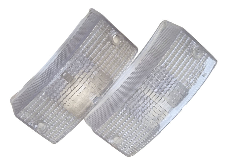 ukscooters FROSTED VESPA SET OF 4 INDICATORS LENS REAR FRONT PX LML T5 WHITE