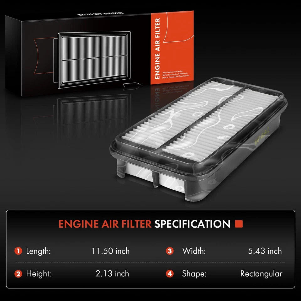 Filtro de aire del motor para Chevrolet Tracker Suzuki X-90 Sidekick Pontiac Sunrunner Foto 2 de 4