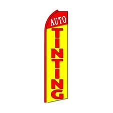 Auto Tinting Swooper Flutter Feather Flag  3ft W x 11.5ft Tall