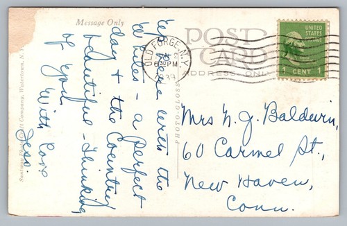 Postcard Raquette Lake Central Adirondack New Milford - Picture 2 of 2