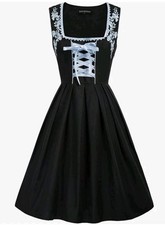 Scarlet Darkness German Dirndl Dress Costumes Bavarian Oktoberfest NWT Small