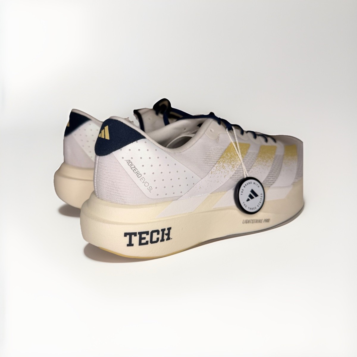 Adidas Georgia Tech Yellow Jackets Adizero Evo SL Shoes JQ4577 - Men’s Size 12 Adidas Georgia Tech Yellow Jackets Adizero Evo SL Cloud  main image 2
