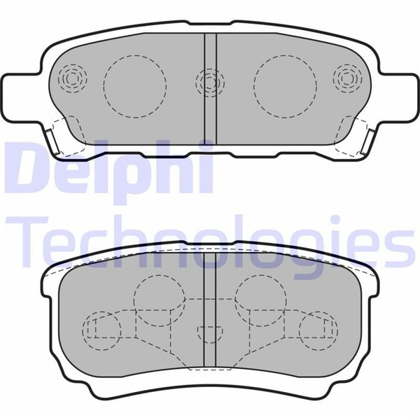 Delphi BremsbelÄGe Satz Hinterachse Passend FÜR Chrysler Sebring Dodge Avenger-image