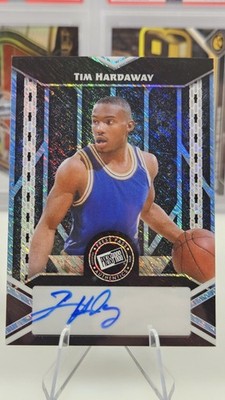 2024 Tim Hardaway Leaf Collective Ligh Blue Shimmer Auto /10《Slab Ready》Tracked 
