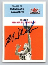 MICHAEL DOLEAC 2001-02 Fleer Platinum Autographed NBA card TTM /IP signature