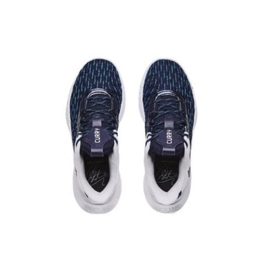 Size 13.5 - Under Armour Curry Flow 9 Team White Midnight Navy