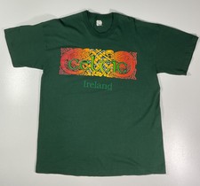 Vintage Celtic Ireland T Shirt Sz XL Single Stitch Screen Stars Made In USA 90s