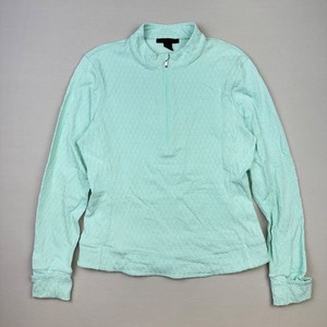 Greyson Diamonds All Day Halley Quarter Zip Golf Sweater Womens L Performance