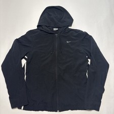 Nike Windbreaker Jacket Vintage 90s Heavy Zip Size Medium Women  s 8-10 Black
