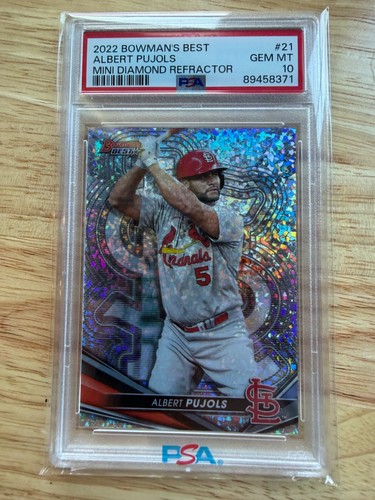 2022 Bowman's Best - Albert Pujols #21 Mini-Diamond Refractor /299