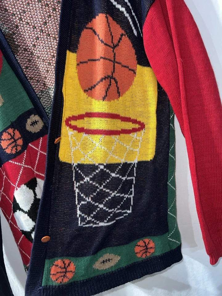 Cárdigan deportivo vintage Cabin Creek suéter baloncesto fútbol unisex Foto 2 de 4