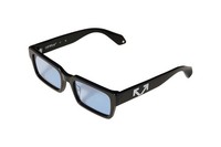 Off-White Sonnenbrillen OW1032 Huntington 1040 Schwarz Hellblau Mann Frau