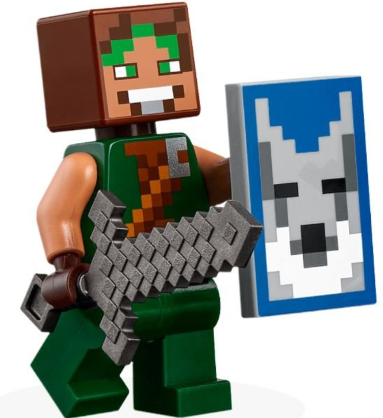 LEGO Minecraft Minifigur - min179 - Wolfbändiger - aus 21261