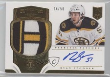 2013-14 Panini Dominion Peerless 24/50 Ryan Spooner #PP-SP Patch Auto 4f5
