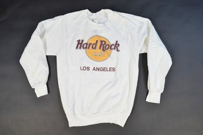 VTG 80's Hard Rock Cafe Los Angeles California Crewneck Sweatshirt White