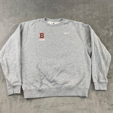 Nike Sweatshirt Unisex Medium Sportswear Club Fleece B Crew Grey CJ1614-063