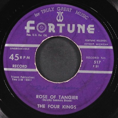 FOUR KINGS Rose Of Tangier / Doo-Li-Op Single 7'' 45 RPM VG-