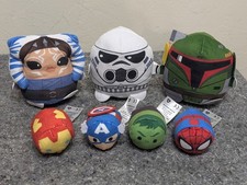 Lot Mini Tsum Tsum  Star Wars Plush 7 Plushie Total Marvel Disney Boba Fett
