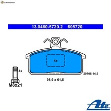 BREMSBELAGSATZ SCHEIBENBREMSE 13.0460-5720.2 FÜR SUZUKI SAMURAI/SUV/Closed 1.9L