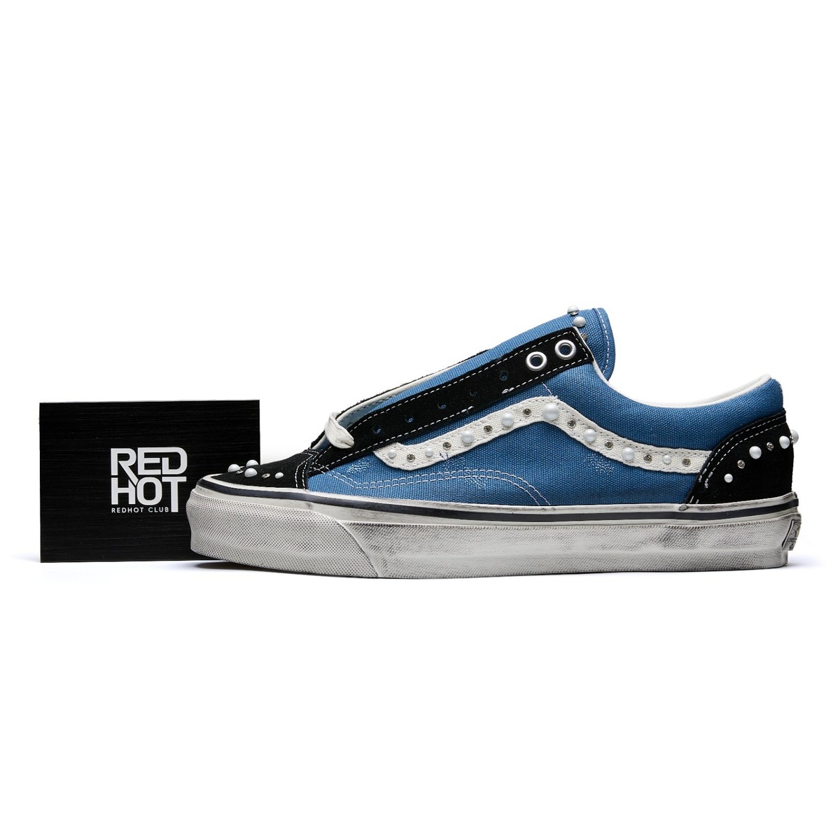 Size 6 - Vans Old Skool 36 LX Pearlized Pack - Black Navy for sale