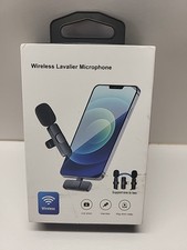 Two Lavalier Wireless Microphones Audio Video Recording Mini Mic For Android