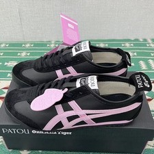 New Patou x Onitsuka Tiger Mexico 66 BLACK PINK Classic Sneaker 1183C380-001