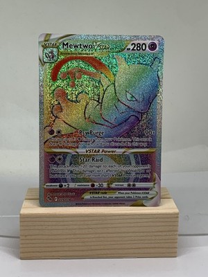 Pokemon Go 2022 Full Art Rainbow Mewtwo VSTAR Secret Rare 79/78