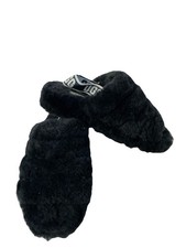UGG Australia Fluff Yeah Women's Slide Sandal, Size US 7 - Black