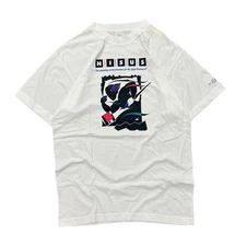 Vintage 90s White Nisus Word Processor Apple Macintosh Tech Computer Promo Tee L