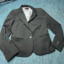 J.Crew Schoolboy Blazer Jacket Two Button in Black Women's Size Small Career