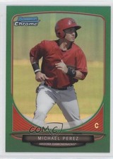 2013 Bowman Chrome Prospects Green Refractor Michael Perez #BCP197 0p61