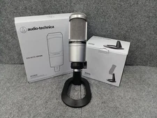 Audio-Technica AT2020 Condenser Mic + AT8703 Mic Stand Adapter Set Used