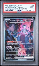 2025 POKEMON DRI EN-DESTINED RIVALS #231 TEAM ROCKET'S MEWTWO EX PSA 9 on eBay